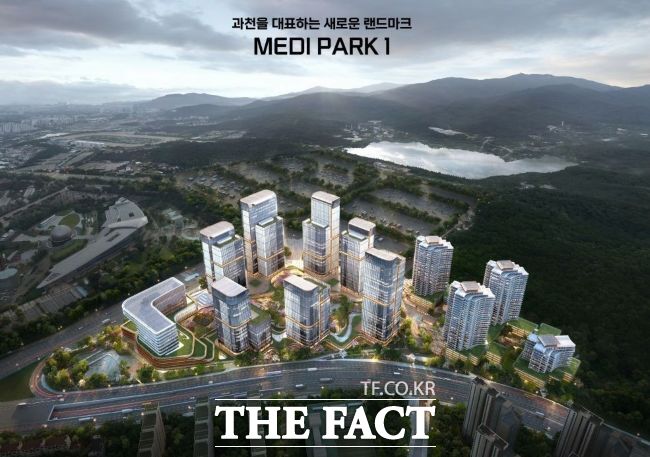 과천지구 막계동 특별계획구역 개발사업 조감도(안)./과천도시공사