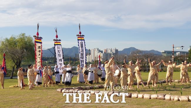 의왕두레농악 공연 모습 /의왕시