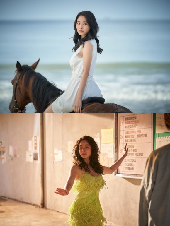 배우 방효린이 넷플릭스 오리지널 시리즈 애마에서 신인 배우 신주애 역을 맡아 이하늬와 호흡을 맞췄다. /넷플릭스