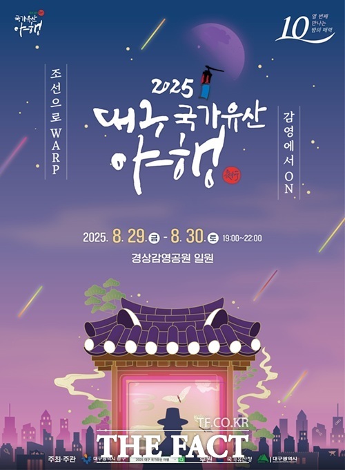 29, 30일 대구 경상감영공원에서 열리는 2025 대구 국가유산 야행 행사 포스터. /대구 중구청