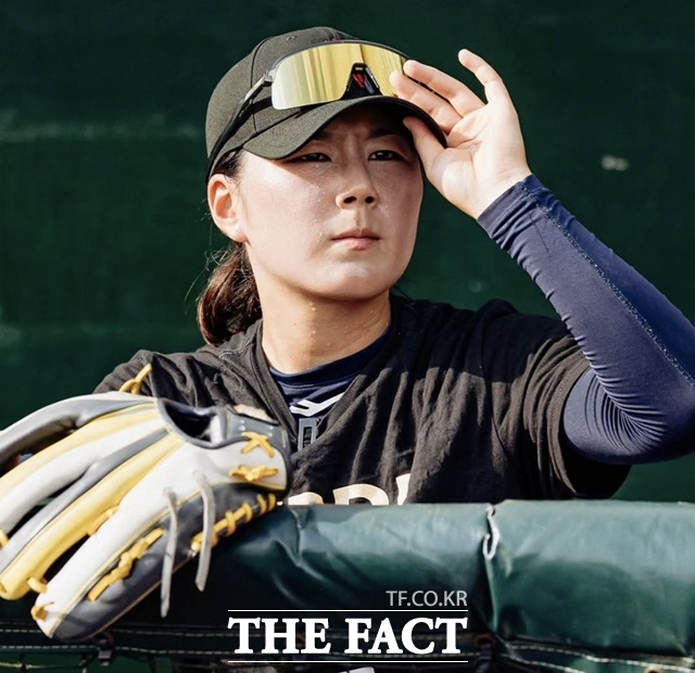 하동군 진교면 출신의 여자야구 국가대표 박주아 선수. /하동군