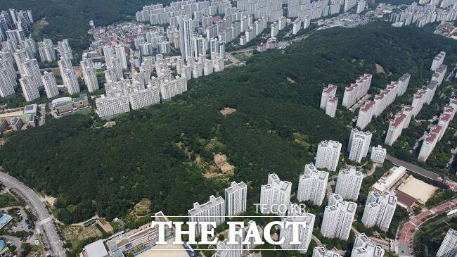 수지중앙공원 부지. /용인시