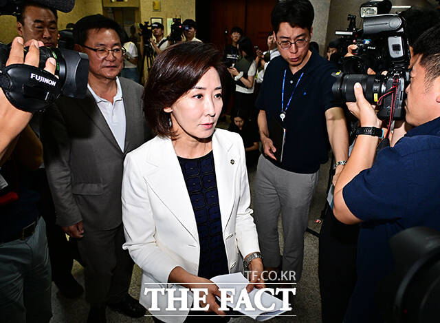민주당은 나경원 국민의힘 의원이 국회 법사위 야당 간사로 내정된 것을 두고 맹공을 퍼부었다. 사진은 나 의원./배정한 기자