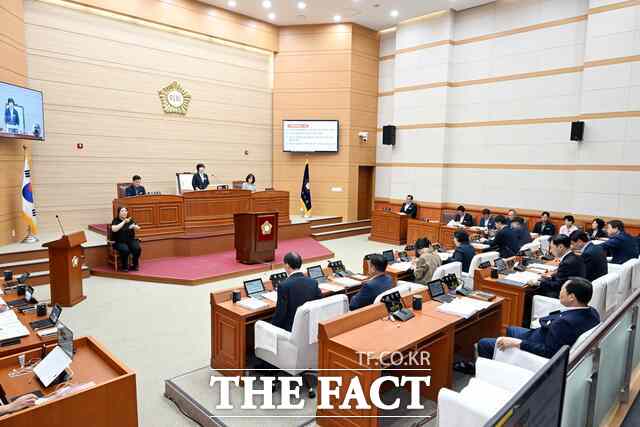 보령시가 29일 제269회 임시회를 폐회하고 있다. /보령시의회