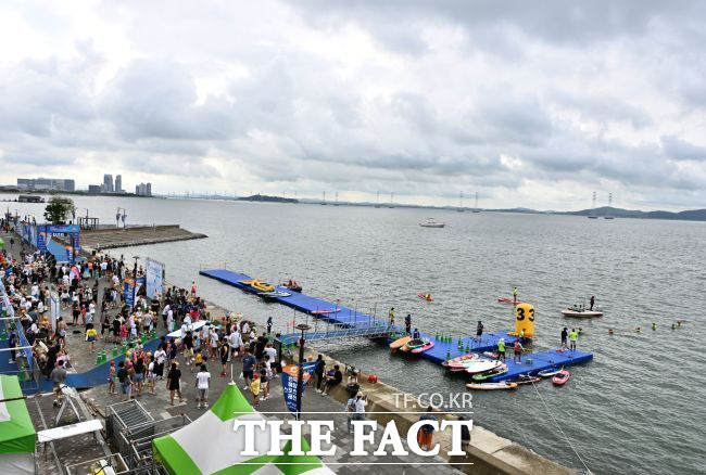 해양스포츠 제전 현장 전경./시흥시
