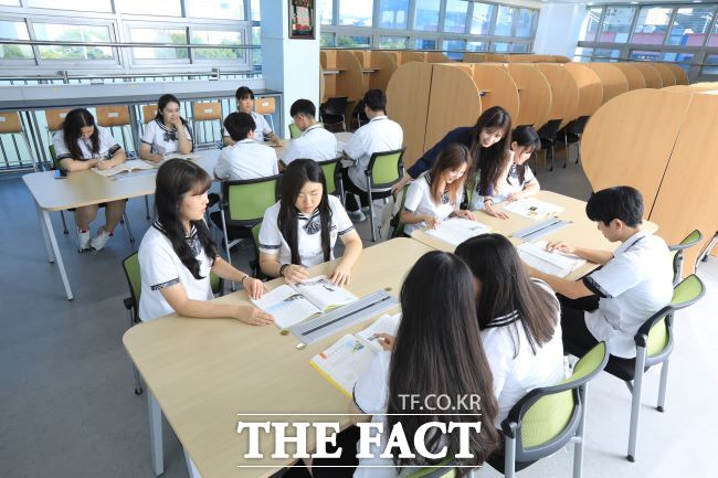 수주고등학교 교과 활동 모습./부천시