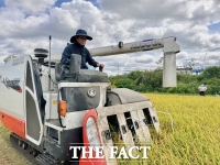  한국새농민대전시회, 소외계층 지원을 위한 벼수확 행사 펼쳐