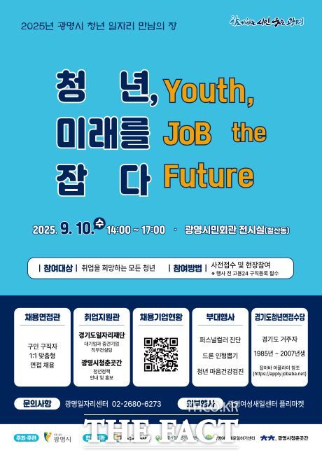 ‘2025년 광명시 청년 일자리 만남의 장’ 안내문./광명시