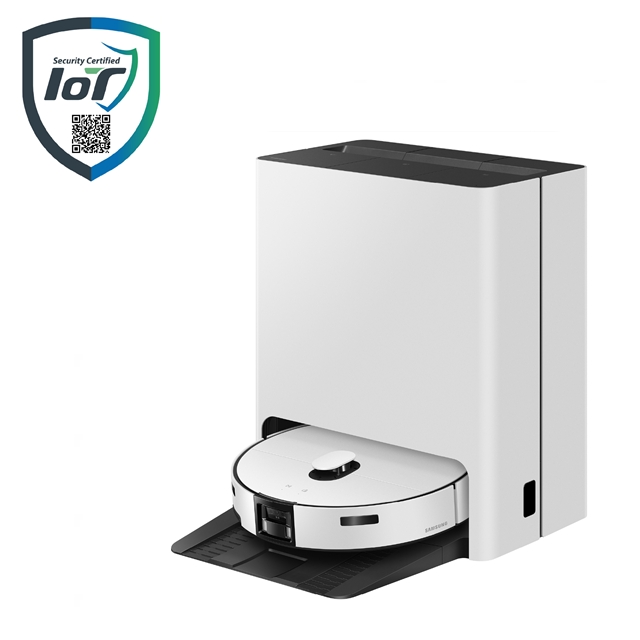삼성전자 2025년형 로봇청소기 신제품이 과학기술정보통신부와 한국인터넷진흥원 주관 사물인터넷 보안 인증에서 최고 등급인 스탠다드를 획득했다. /삼성전자