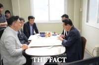  백성현 논산시장, 지역 기업 현장 방문…애로사항 청취