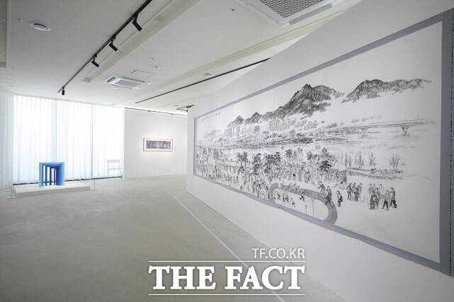 한글 국제 프레비엔날레 전시장 전경. /세종시