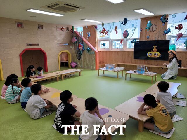 대전유아교육진흥원에서 관내 유치원 5세 아동을 대상으로 유·초 연계 꿈자람 체험 프로그램을 운영하고 있다. /대전시교육청