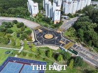  계룡시, 회전교차로 확대 설치 완료…교통 흐름 개선