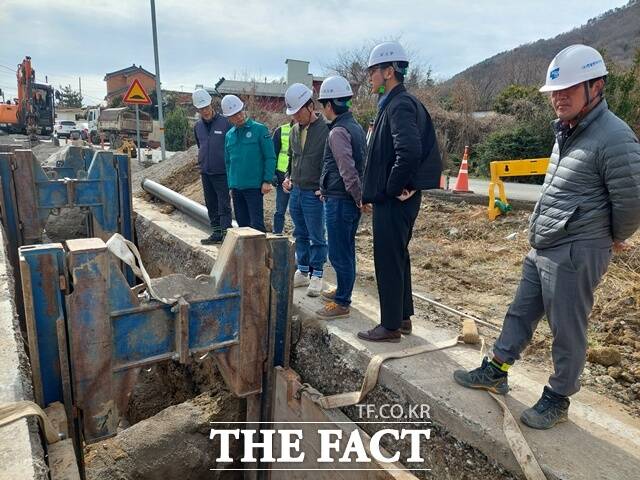 사천시가 수질 개선을 위해 2028년 5월 준공을 목표 곤양지구(2단계) 하수관로 정비사업을 추진한다./사천시