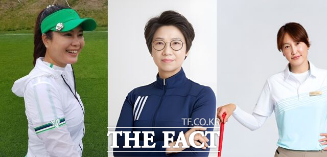 한스타 미스코리아 파크골프단 단장 김인영(1992년 미스코리아 국제페리), 감독 윤성현 KLPGA 프로, 코치 임송희 KLPGA 프로(왼쪽부터)./김인영 소셜미디어, 윤성현, 임송희