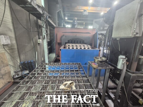 대기배출시설을 가동하면서 신고를 누락해 적발된 현장의 모습./대전시