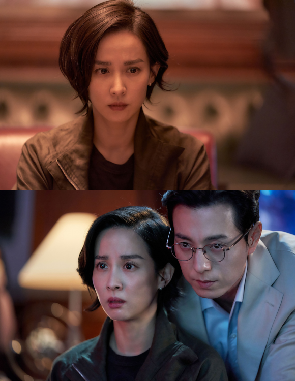 조여정(위쪽)은 비관적이지는 않은데 낙관적이지도 않다. 오늘이 최고라는 마음으로 그날에 집중한다. 당연한 건 아무것도 없다는 마음으로 좋은 기회가 주어지면 감사하게 임하고 있다고 전했다. /에이투지엔터테인먼트·소니 픽쳐스