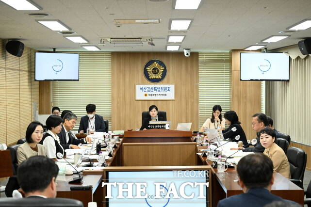 세종시의회 예결위가 4일 제100회 정례회에서 2025년도 세종시 제2회 추가경정예산안을 심사하고 있다. /세종시의회