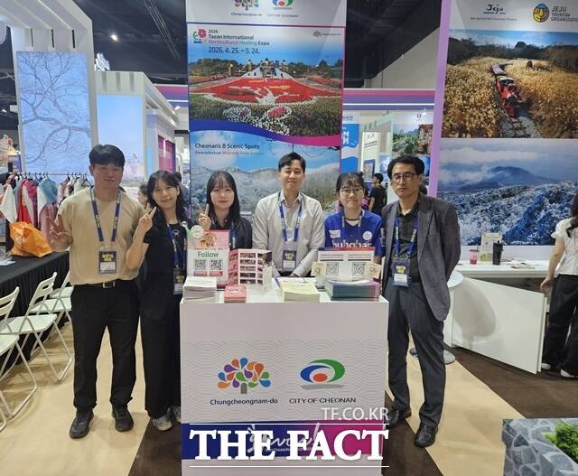 충남도는 5~7일 말레이시아 쿠알라푸푸르에서 열린 2025 말레이시아 국제관광전에 참가해 충남 관광자원을 소개했다. /충남도