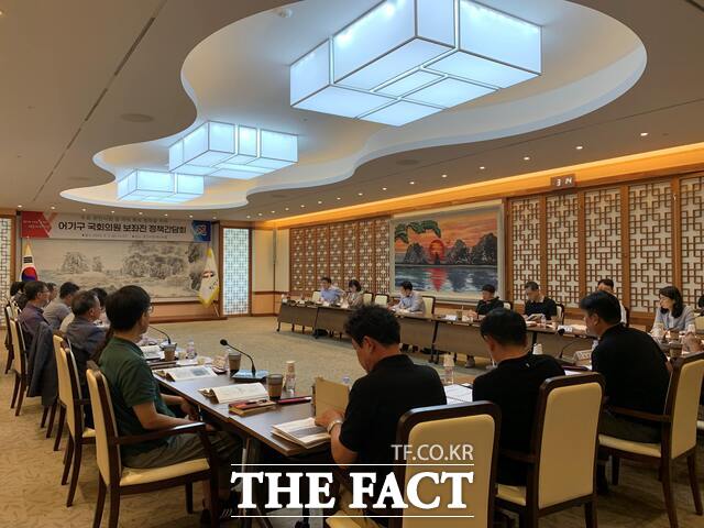 당진시는 5일 당진시청 해나루홀에서 어기구 국회의원 보좌진 초청 정책간담회를 개최했다. /당진시