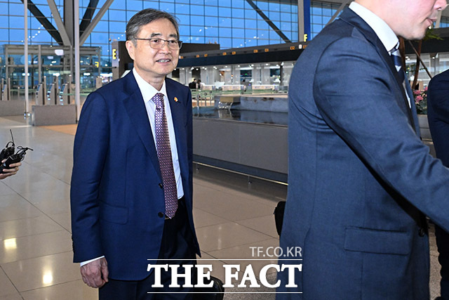 美 구금 한국인 석방 미국 향하는 조현 외교부 장관.