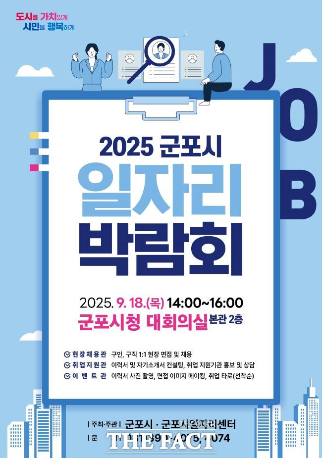 군포시 일자리 박람회 홍보물. /군포시