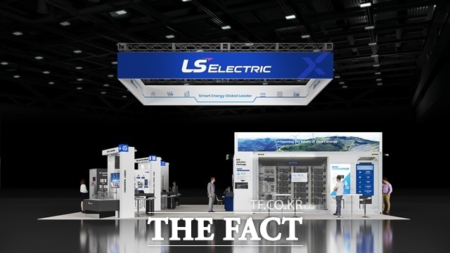 LS일렉트릭이 현지시간으로 9~11일 미국 라스베이거스에서 열리는 북미 최대 신재생에너지 전시회 RE+ 2025와 13~15일 시카고에서 진행되는 북미 최대 전력산업 전시회 NECA 2025에 잇따라 참가한다고 밝혔다. LS일렉트릭 RE+ 2025 전시장 조감도. /LS일렉트릭