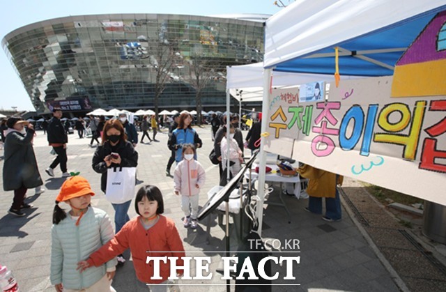 광명스피돔 페달광장에서 열린 지역문화 축제 현장./국민체육진흥공단