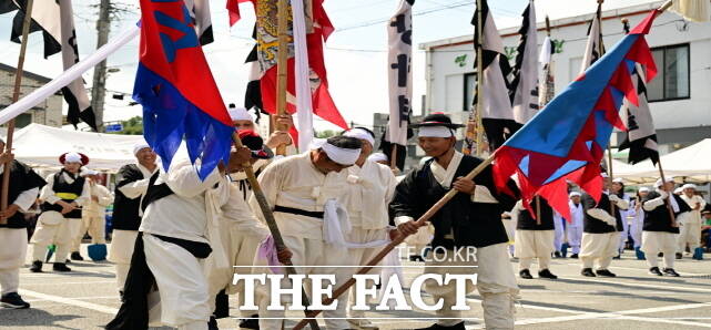 충남 논산시 연산백중놀이 정기공연 장면. /논산시