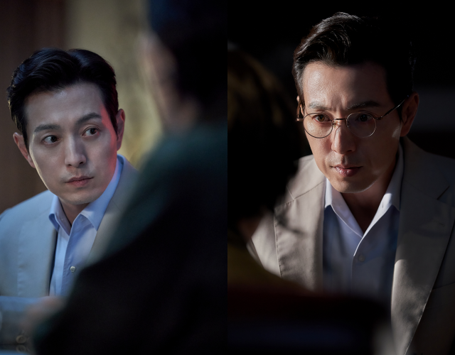 정성일은 자신의 연쇄살인을 고백하며 선주에게 일대일 인터뷰를 요청하는 정신과 의사 이영훈 역을 맡아 열연을 펼쳤다. /에이투지엔터테인먼트·소니 픽쳐스