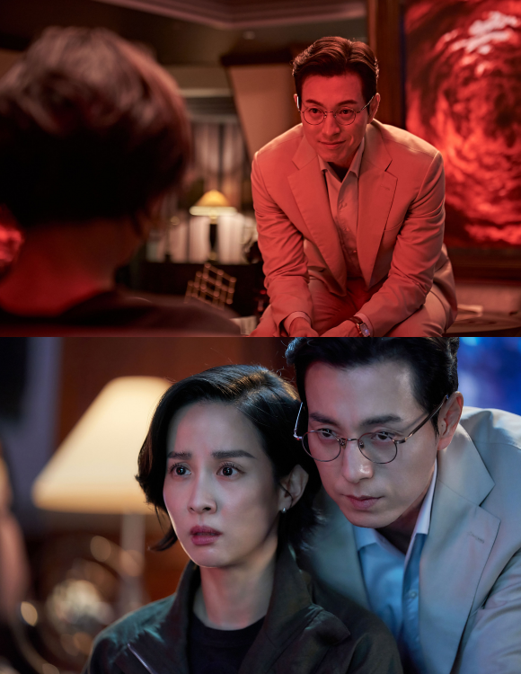 정성일은 워낙 베테랑이고 잘하니까 너무 좋았다. 연기적으로 주고받는 것 외에 다른 건 신경 쓰지 않아도 되는 작업이었다고 조여정과 호흡을 맞춘 소감을 전했다. /에이투지엔터테인먼트·소니 픽쳐스