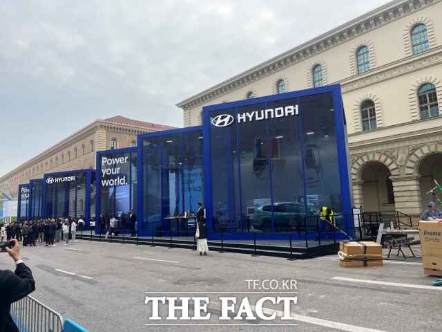 현대차는 9일(현지시간) 독일 뮌헨에서 열린 IAA 모빌리티 2025에 부스를 꾸렸다. /최의종 기자