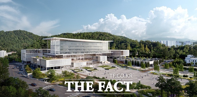 2030년 완공 목표인 서산시 신청사 설계 공모 당선작 타임 스케이프 서산’. /서산시