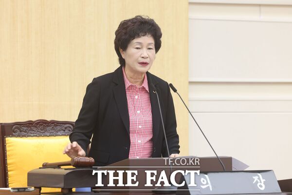 대전 동구의회가 10일 제288회 임시회를 열었다. 오관영 의장이 개회사를 하고 있다. /대전 동구의회