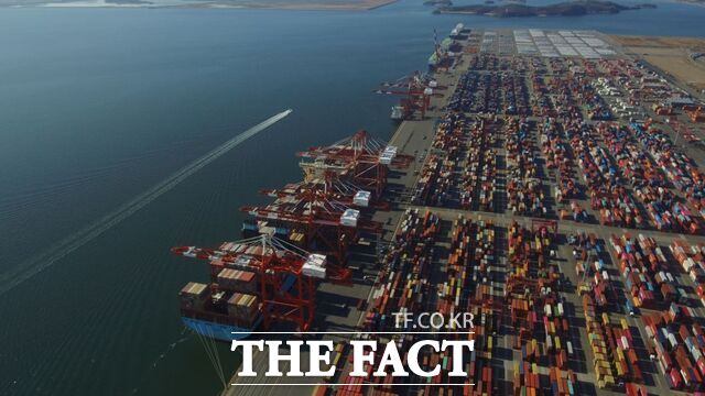 광양항 컨테이너부두 전경/여수광양항만공사