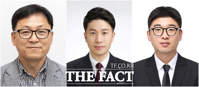 (왼쪽부터)국립순천대학교 심춘보 교수, 정세훈 교수, 양현성 학생. /국립순천대학교