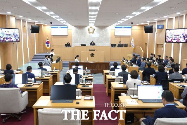광주 남구의회가 임시회 본회의를 개최하고 있다./광주 남구의회