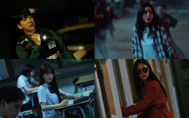 차선우 솔라 서지수 배수민(왼쪽 위부터 시계방향)은 귀시에서 안정적인 연기력을 보여주며 작품의 한 축을 담당한다. /㈜바이포엠스튜디오