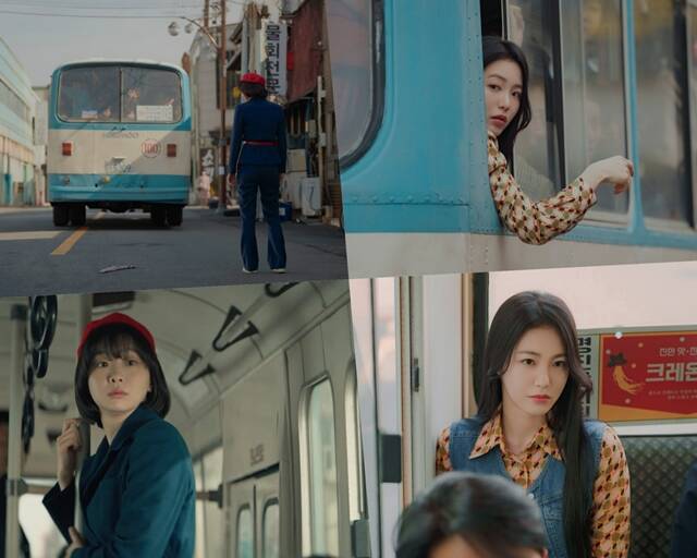 JTBC 새 토일드라마 백번의 추억에 출연하는 배우 김다미(아래 왼쪽)와 신예은의 스틸이 공개됐다. /SLL