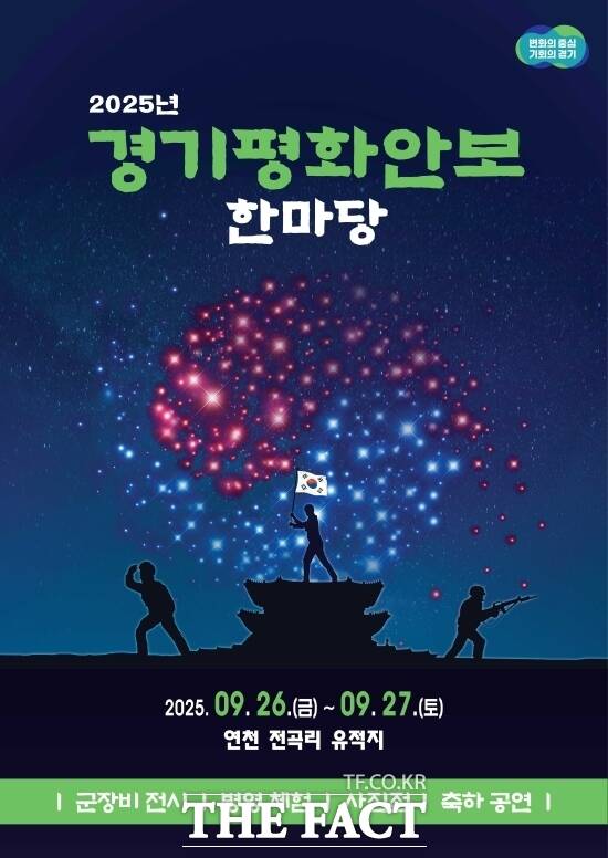 경기도가 오는 26일 경기 연천군에서 진행하는 2025 경기평화안보 한마당의 홍보 포스터. 도는 이 자리에서 ‘2025년 경기도 모범 병역명문가’로 최종 선정된 10가문에 대한 초청행사를 진행할 방침이다./경기도