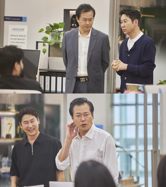 백현진이 직장인들2에서 까칠하고 예민한 백현진 부장 역을 맡아 열연하고 있다. /쿠팡플레이