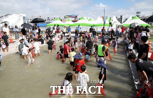 지난해 안면도 백사장 대하축제 모습. /태안군.