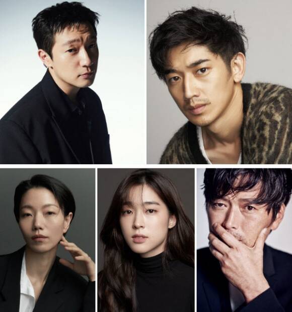 배우 손석구, 나가야마 에이타, 정재영 최성은 김신록(왼쪽 위부터 시계방향)이 넷플릭스 새 시리즈 로드 출연을 확정했다. /각 소속사