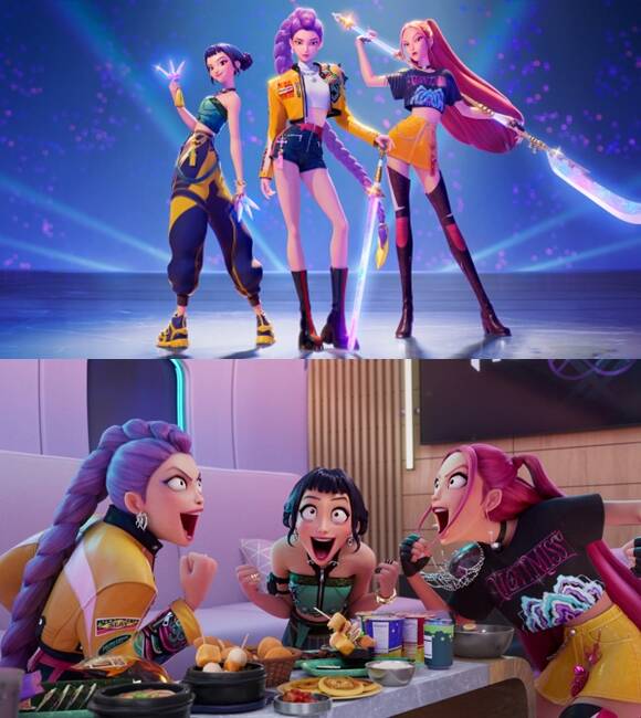 넷플릭스 애니메이션 케이팝 데몬 헌터스의 신드롬이 계속되고 있다. 국내에서는 각종 협업 상품이 출시됐을 뿐만 아니라 해외에서의 관심도 식지 않고 있다. /넷플릭스