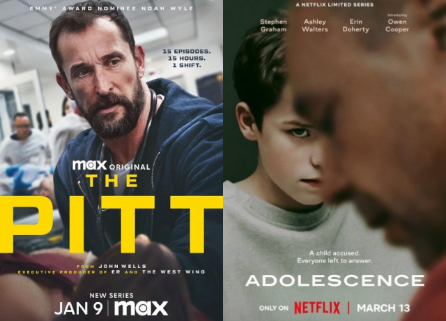 더 피트(왼쪽)와 소년의 시간이 제77회 에미상에서 작품상을 받았다. /작품 포스터