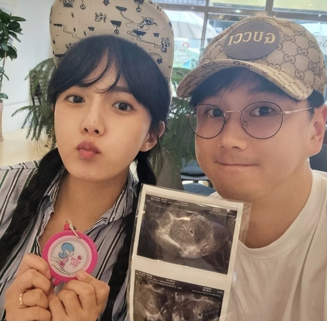 지난 4월 결혼한 배우 강은비가 임신 소식을 발표했다. /인스타그램 캡처