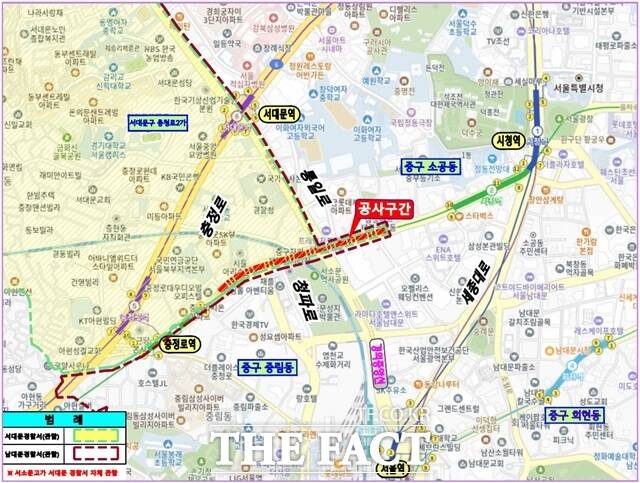 서울시는 15일 오는 21일 0시부터 서소문고가차도를 전면 통제하고 본격적인 철거공사에 착수한다고 밝혔다./서울시