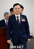 취임식 참석하는 차정인 국가교육위원장 [포토]