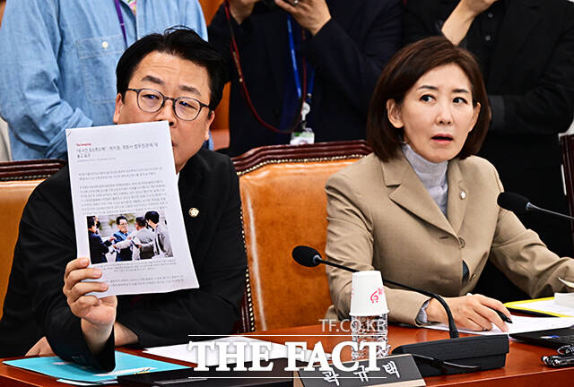 의사진행 발언하는 곽규택 국민의힘 의원.