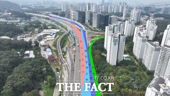 국도47호선 우회도로 표시도./과천시